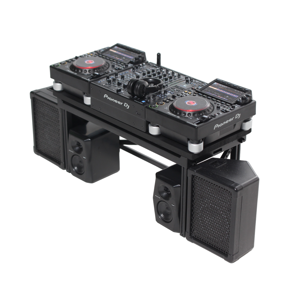 PIONEER CDJ MIXER HEADPHONE And SPEAKER SET Miniature Professional pioneer-cdj-mixer-headphone-and-speaker-set-miniature-professional
