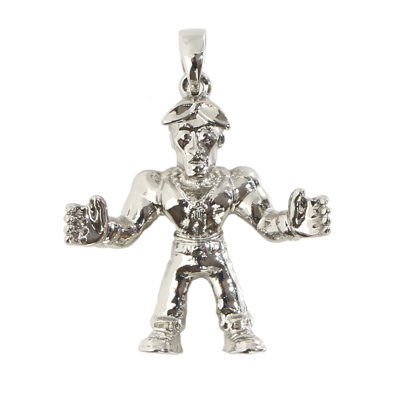 Die-cast necklace with a 2PAC motif die-cast Kinkeshiform 2PAC necklace