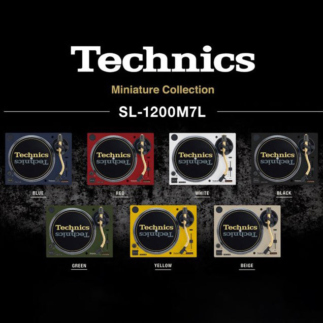 TECHNICS SL-1200M7L, MIXIER, HEADPHONE and SPEAKER SET 【Miniature Professional DJ multi player set】