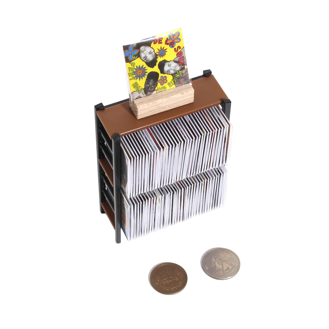 SHELF FOR MINIATURE VINYL [miniature record rack]