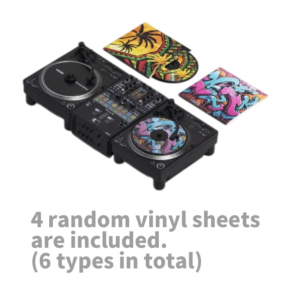 PIONEER TURNTABLE, MIXER, HEADPHONE and SPEAKER SET 2【Miniature Professional DJ multi player set】