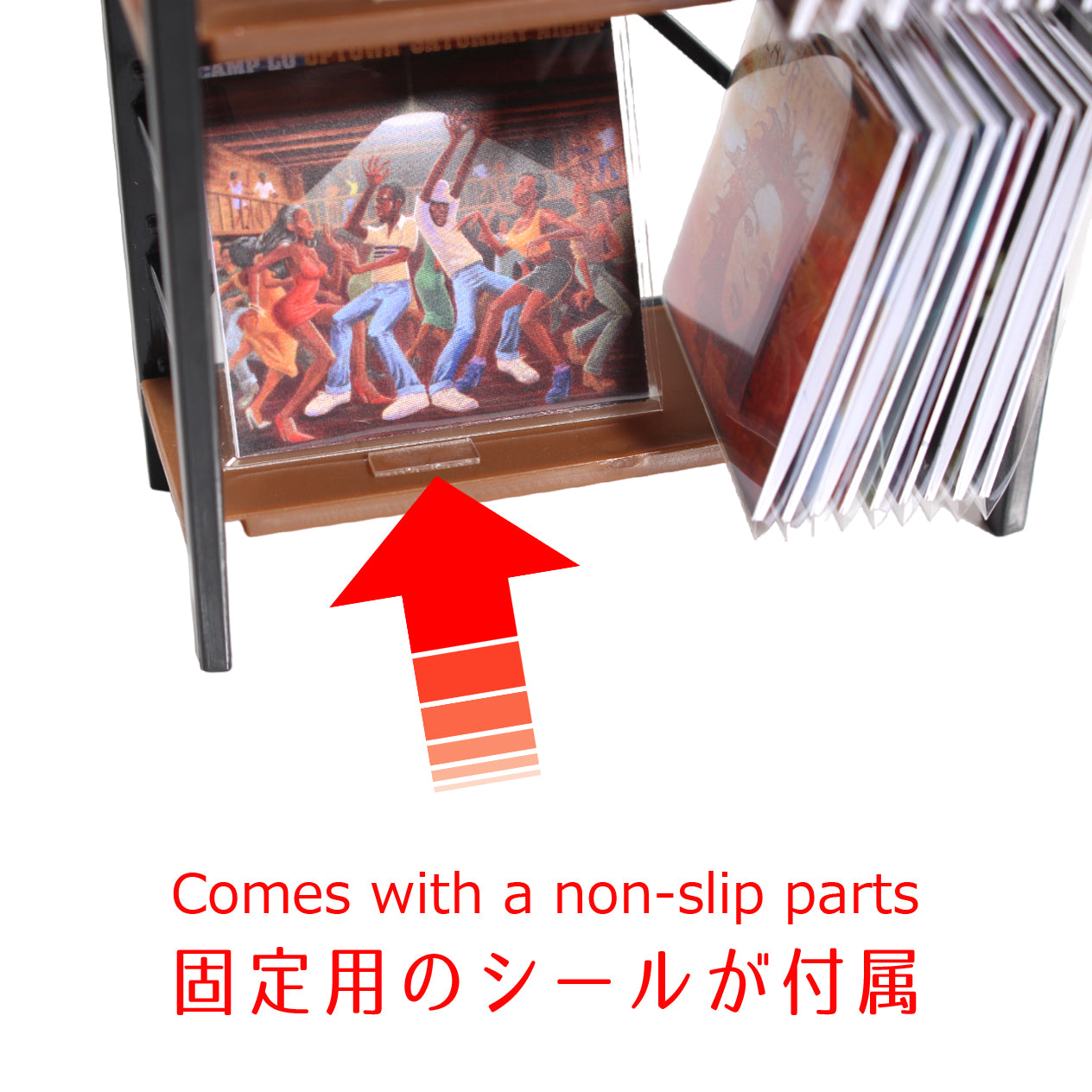 SHELF FOR MINIATURE VINYL [miniature record rack]