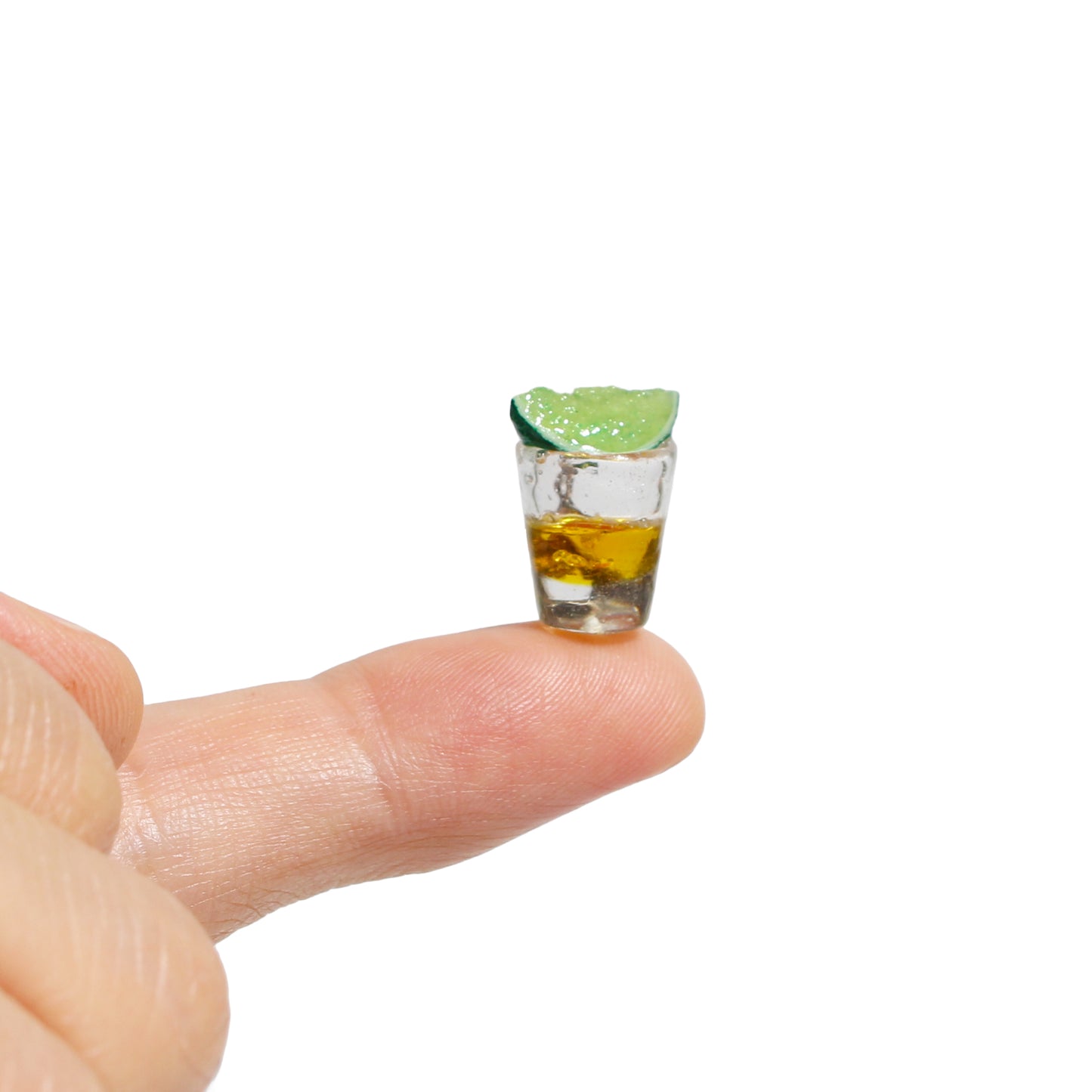 Miniature tequila-shaped keychain