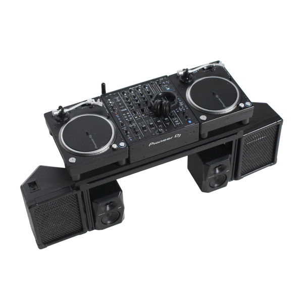 PIONEER TURNTABLE, MIXER, HEADPHONE and SPEAKER SET [Miniature Professional DJ multi player set]