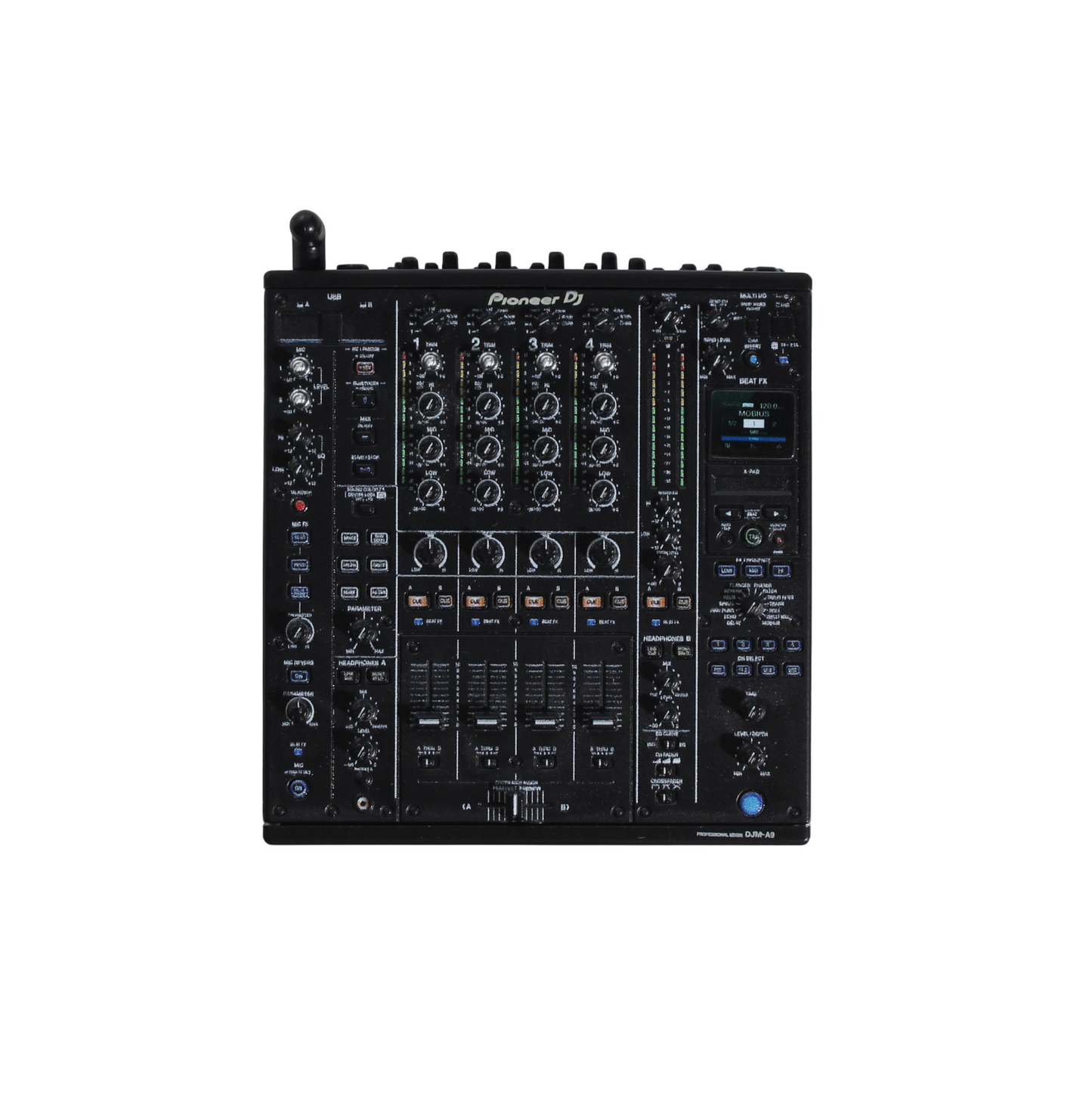 PIONEER DJM-A9 [Miniature 4-channel professional DJ mixer]