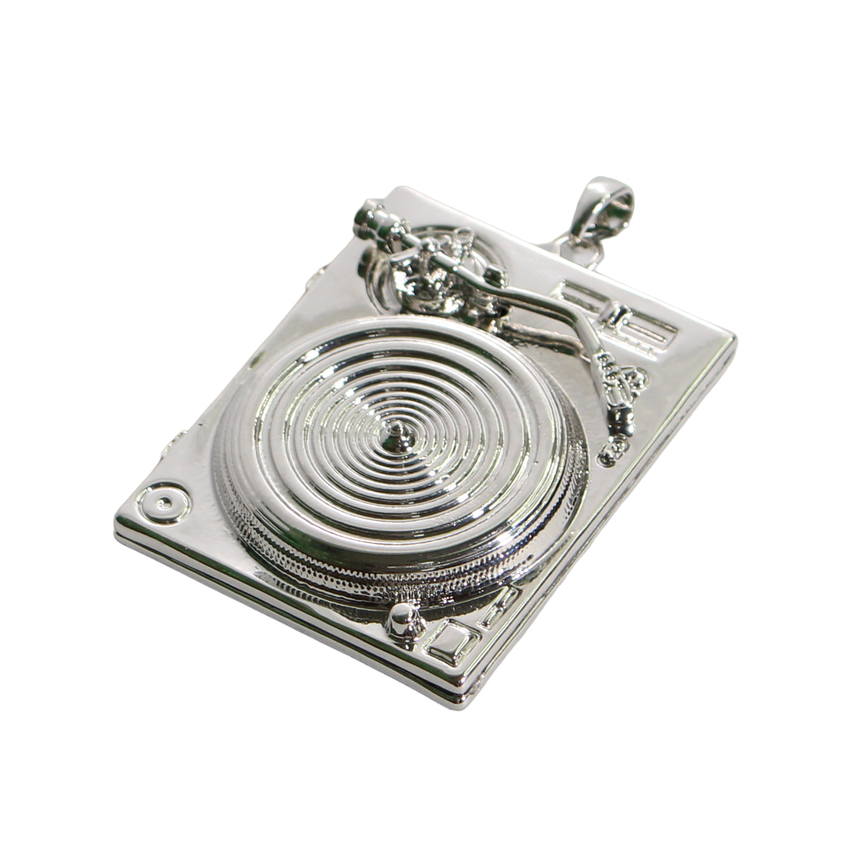 MINIATURE TECHNICS TURNTABLE NECKLACE Miniature turntable necklace