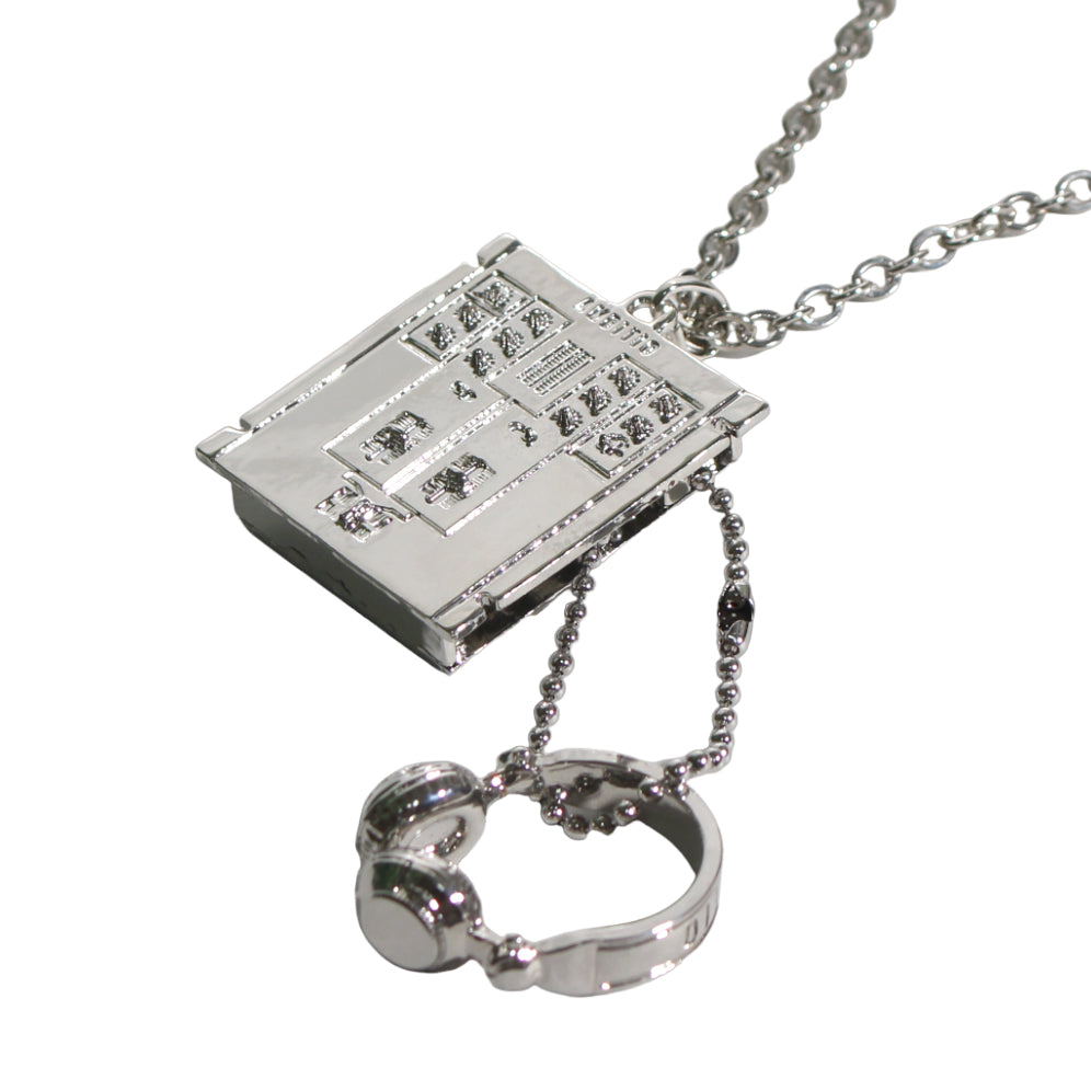 TECHNICS MINIATURE MIXER AND HEADPHONE NECKLACE