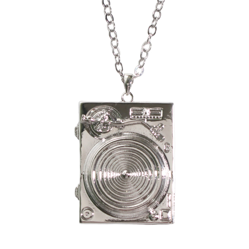 MINIATURE TECHNICS TURNTABLE NECKLACE Miniature turntable necklace