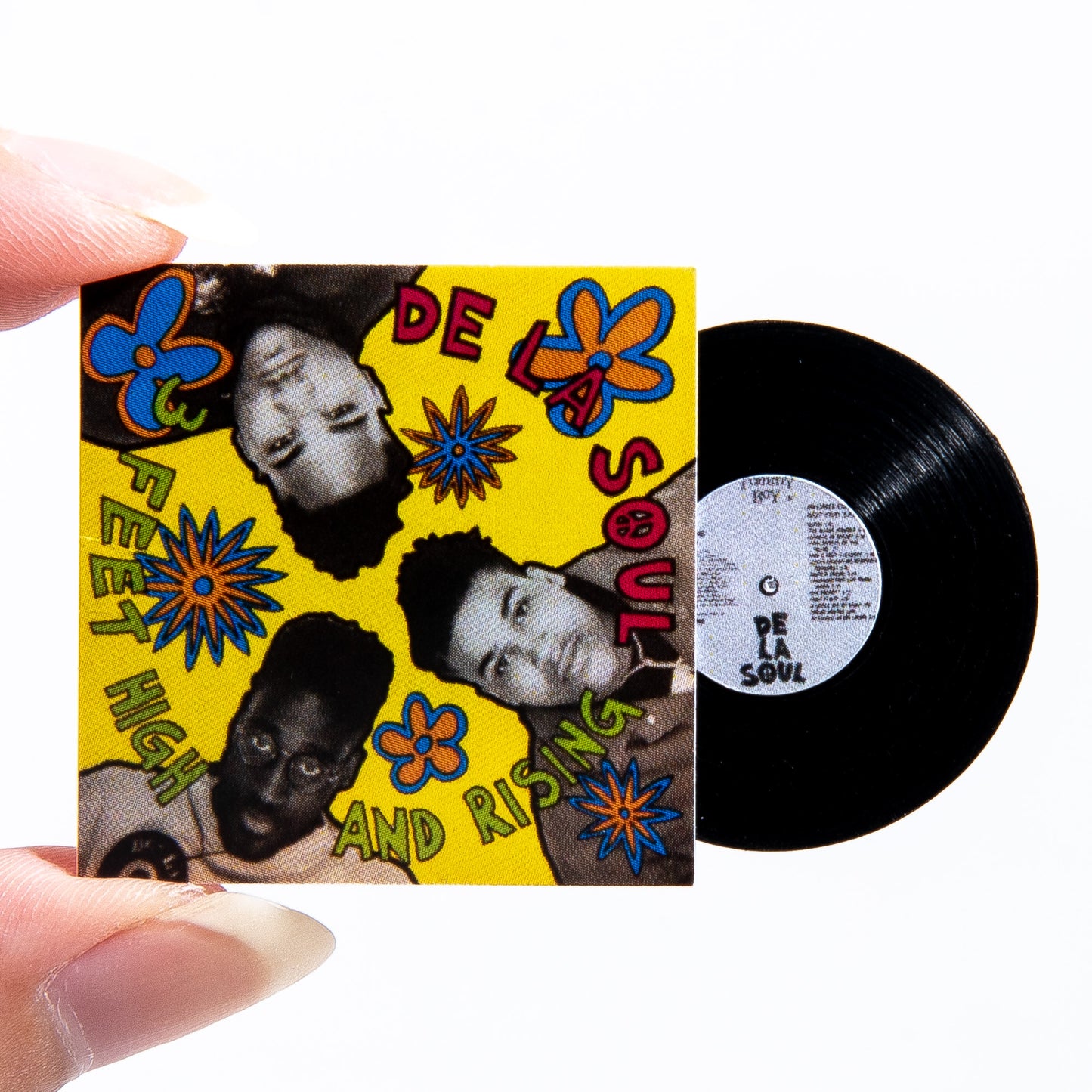 DE LA SOUL 3 FEET HIGH AND RISING【MINIATURE VINYL FRAME ACCESSORIES】ミニチュアレコード フレームアクセサリー