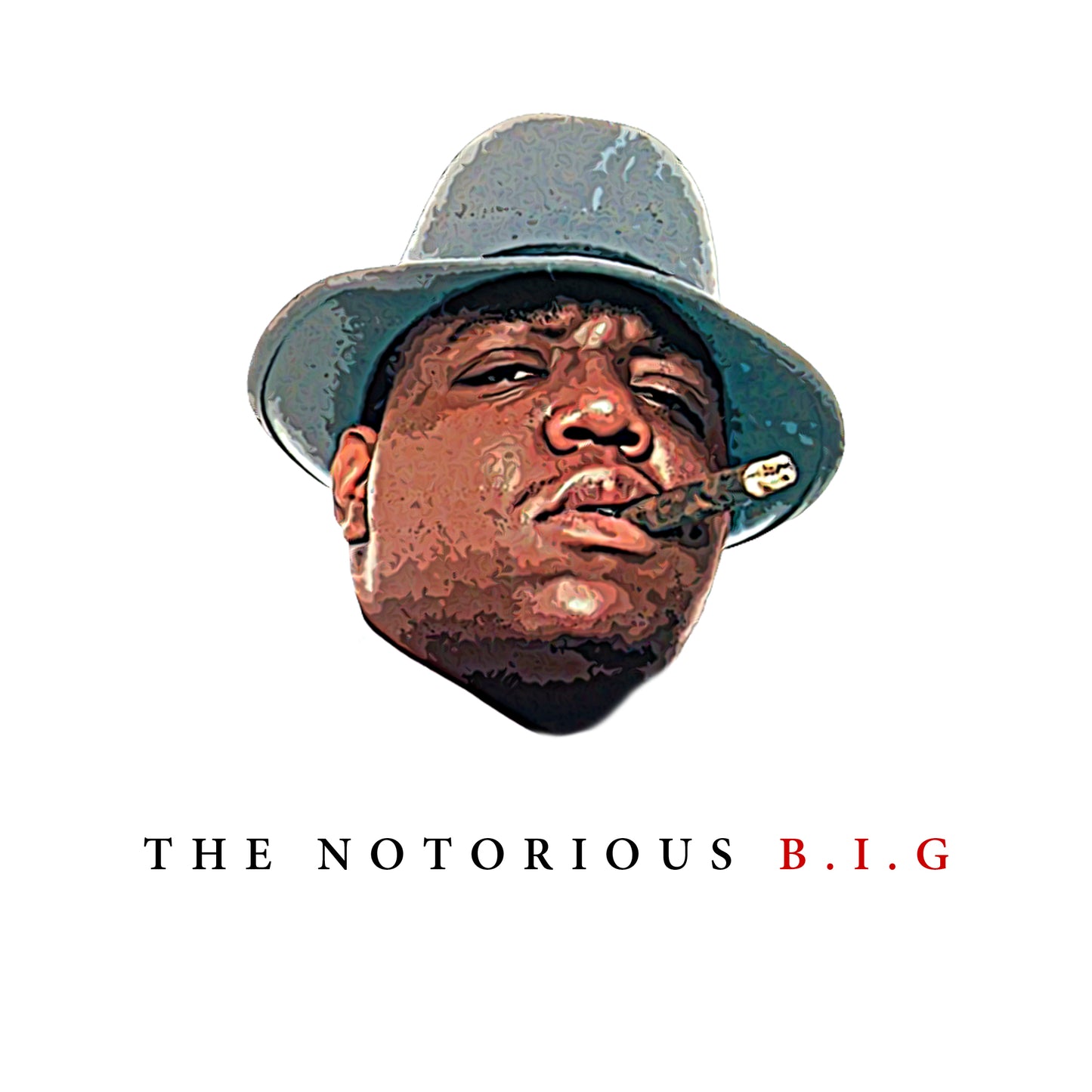 THE NOTORIOUS BIG BIGGY ILLUSTED T-SHIRT AND MINIATURE VINYL