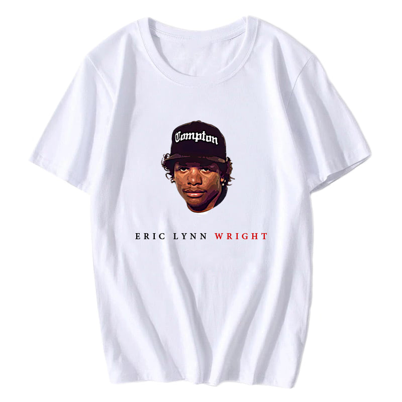 EAZY-E NWA ILLUSTED T-SHIRT AND MINIATURE VINYL