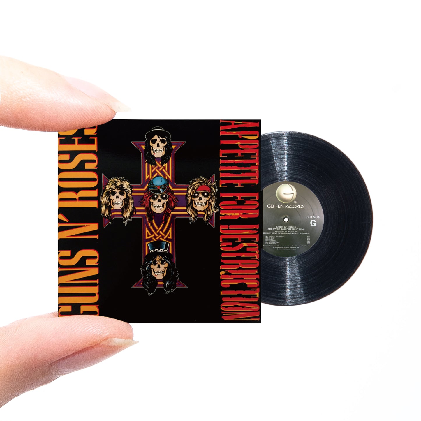 GUNS N ROSES APPETITE FOR DESTRUCTION [MINIATURE VINYL RECORD]