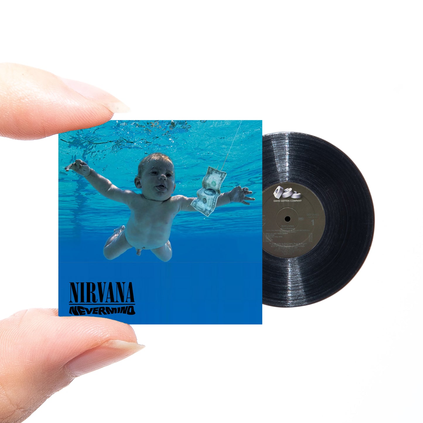 Nirvana Never mind 【MINIATURE VINYL FRAME ACCESSORIES】ミニチュアレコード フレームアクセサリー