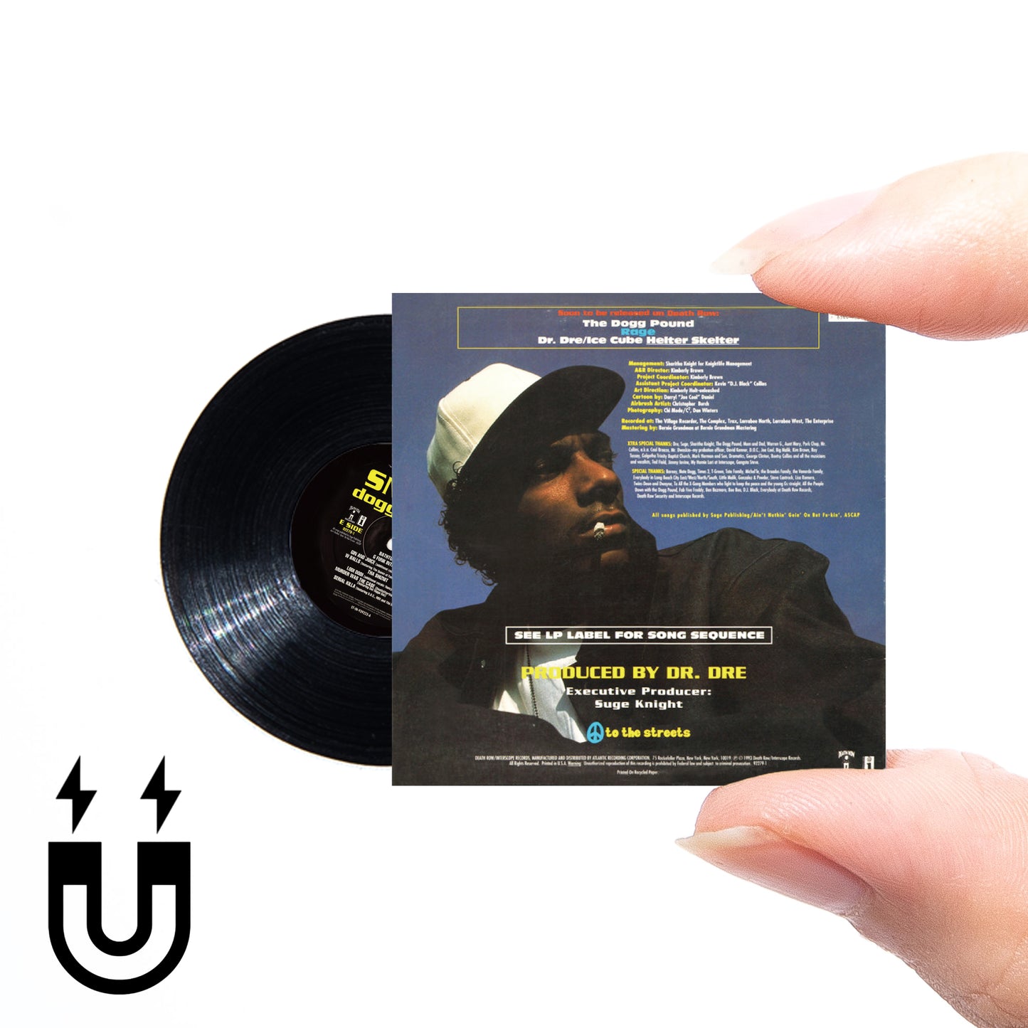 SNOOP DOGGY DOGG DOGGY STYLE 【MINIATURE VINYL MAGNET COLLECTION 】