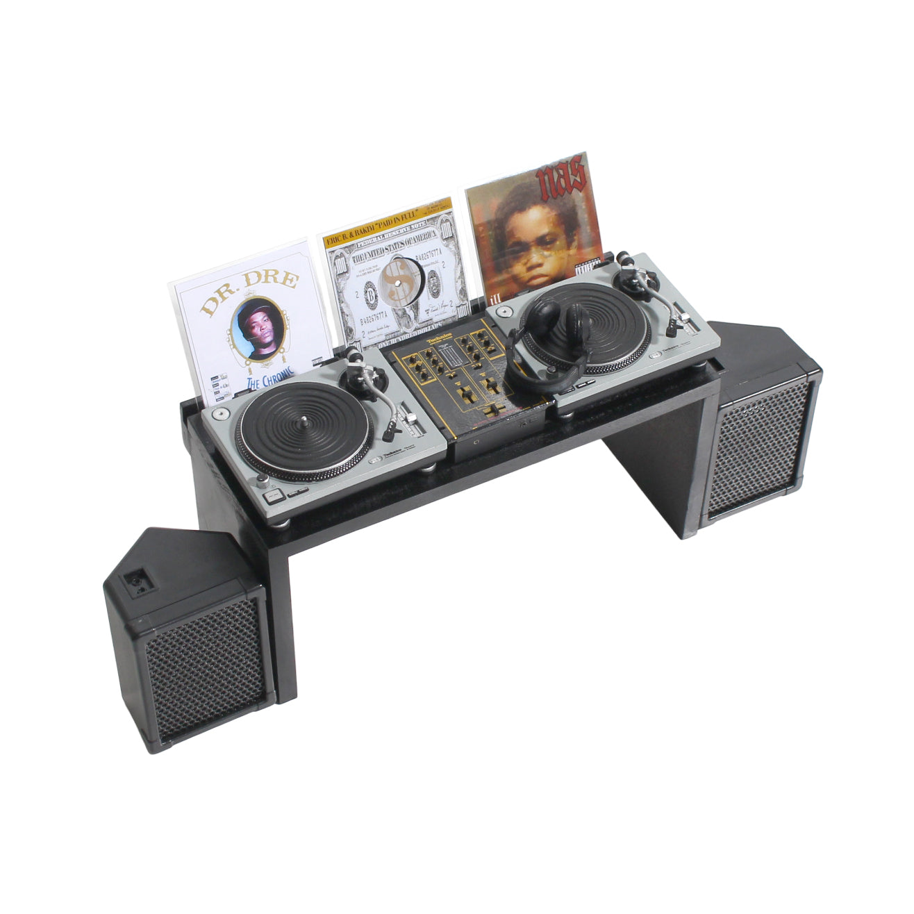 Special desk with vinyl display for Technics miniature