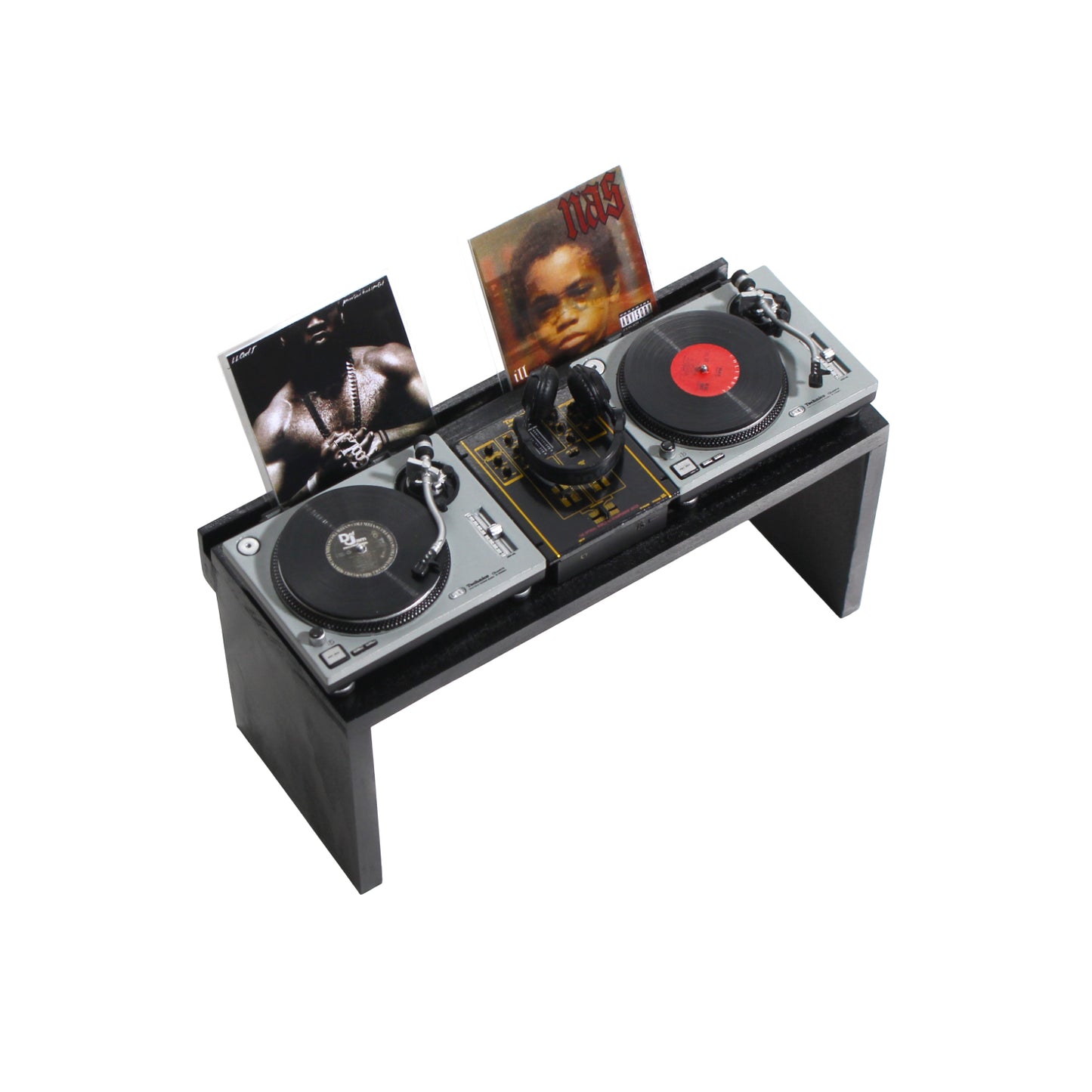 Special desk with vinyl display for Technics miniature