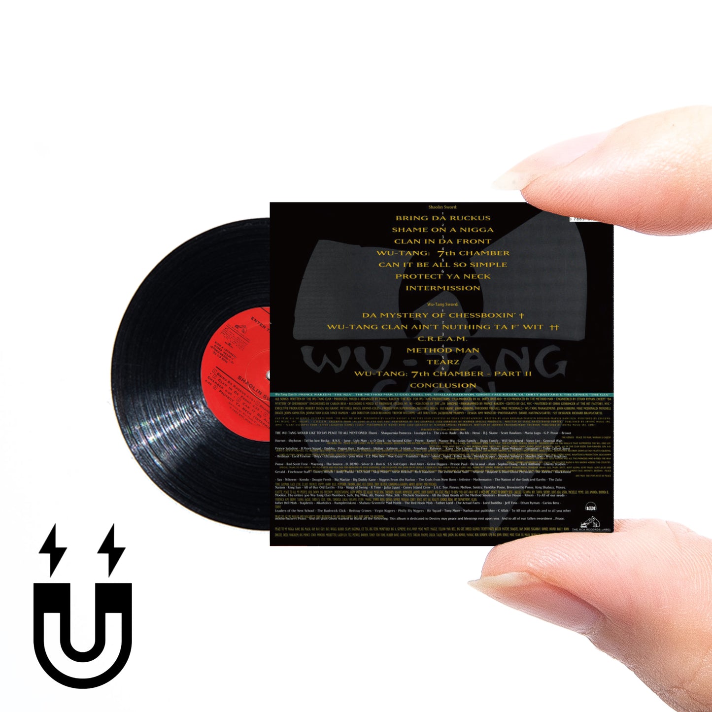 WU TANG CLAN ENTER THE WU TANG 【MINIATURE VINYL MAGNET COLLECTION 】