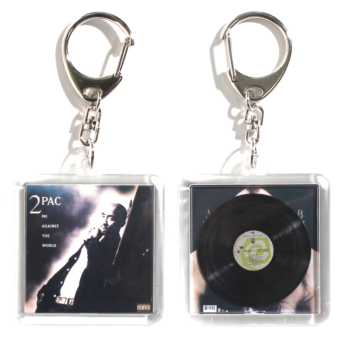 2PAC ME AGAINST THE WORLD【ACRYLIC KEY CHAIN ​​MINIATURE HIPHOP VINYL】