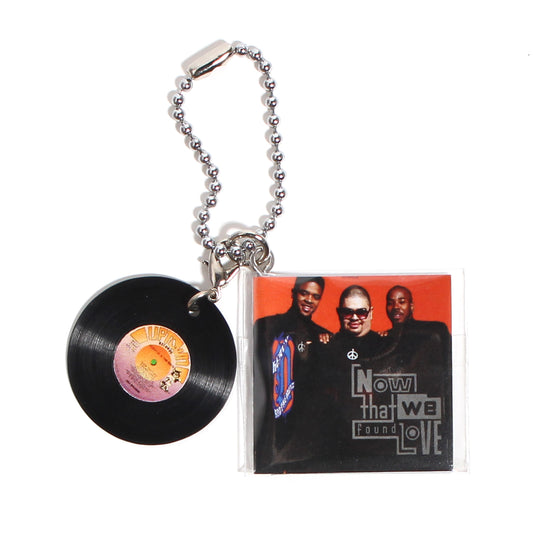 HEAVY D AND THE BOYZ NOW THAT WE FOUND LOVE [KEY CHAIN ​​HIPHOP RECORD]