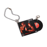 2PAC ALL EYES ON ME [KEY CHAIN ​​HIPHOP RECORD]