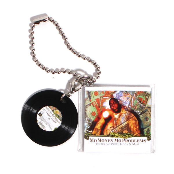THE NOTORIOUS BIG MO MONEY MO PROBLEMS [KEY CHAIN ​​HIPHOP RECORD]
