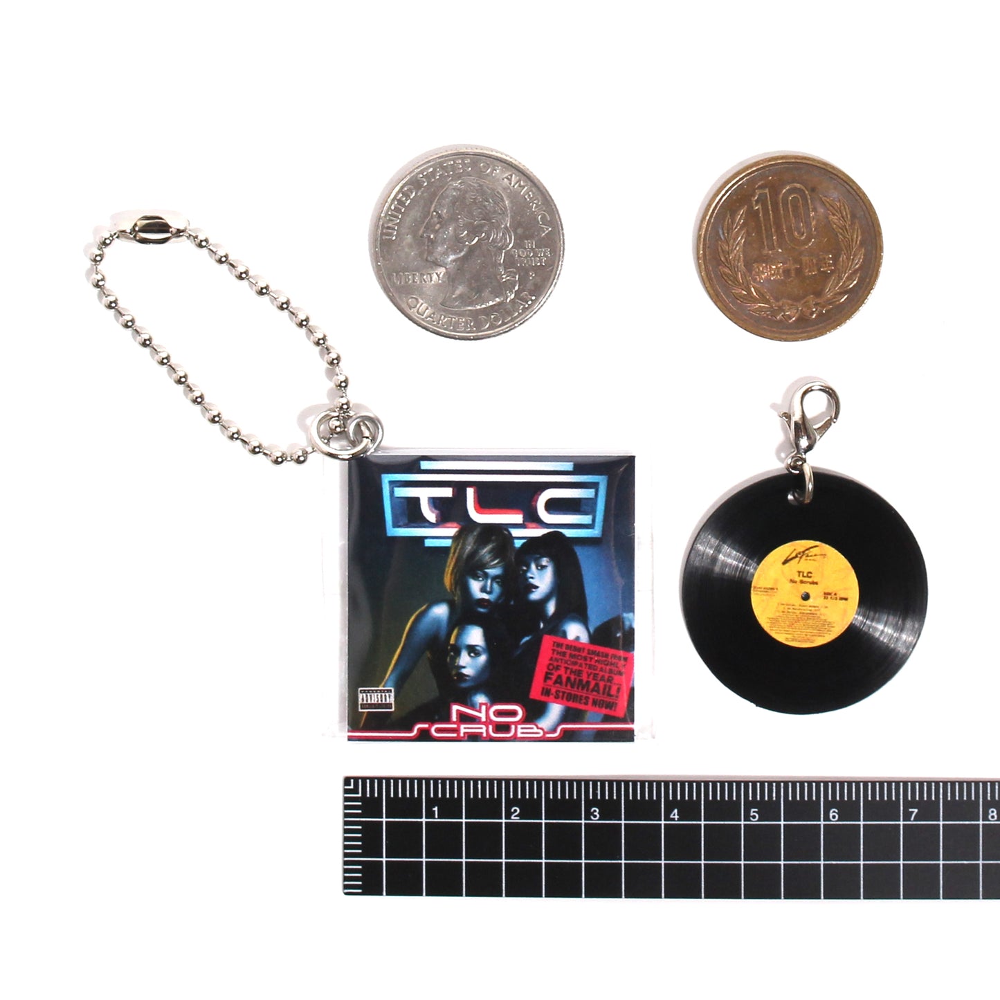 TLC NO SCRUBS [KEY CHAIN ​​HIPHOP RECORD]