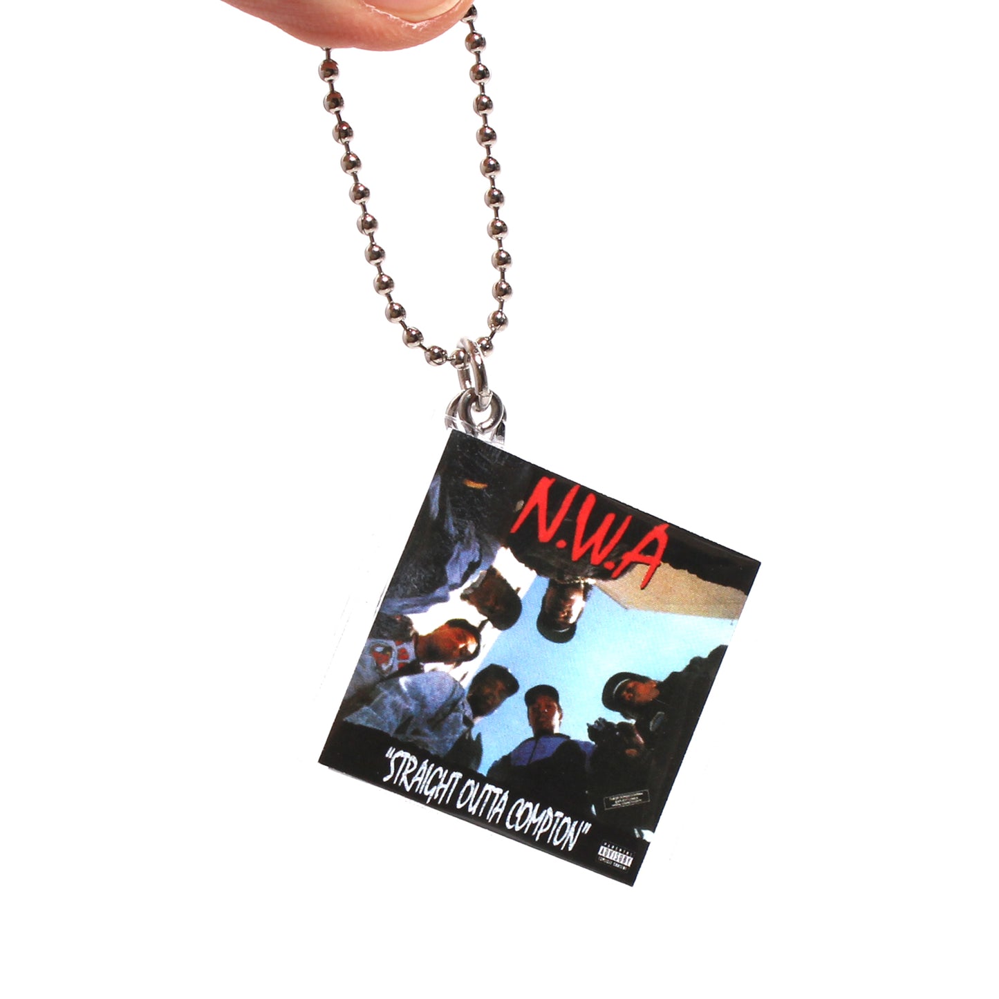 NWA STRAIGHT OUTTA COMPTON [KEY CHAIN ​​HIPHOP RECORD]