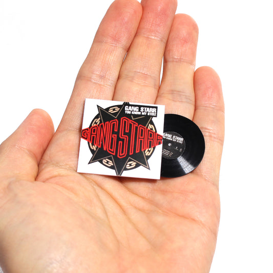 GANG STARR YOU KNOW MY STEEZ [MINIATURE HIPHOP RECORD]