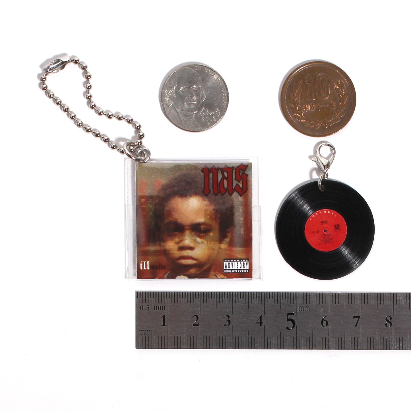 NAS ILLMATIC【KEY CHAIN HIPHOP RECORD】