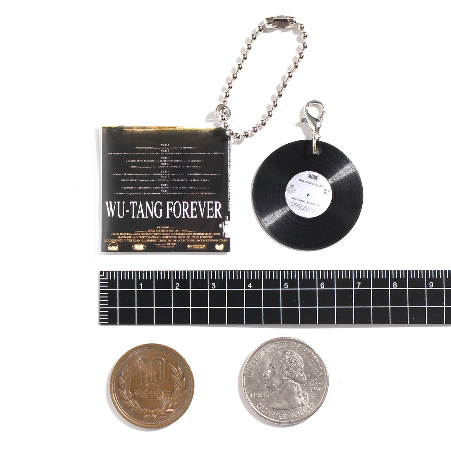 WU TANG CLAN WU TANG FOREVER [KEY CHAIN ​​HIPHOP RECORD]