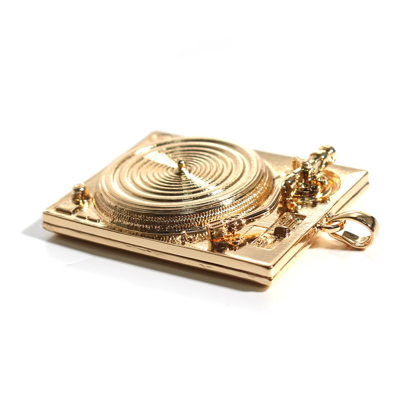 MINIATURE TECHNICS TURNTABLE NECKLACE Miniature turntable necklace