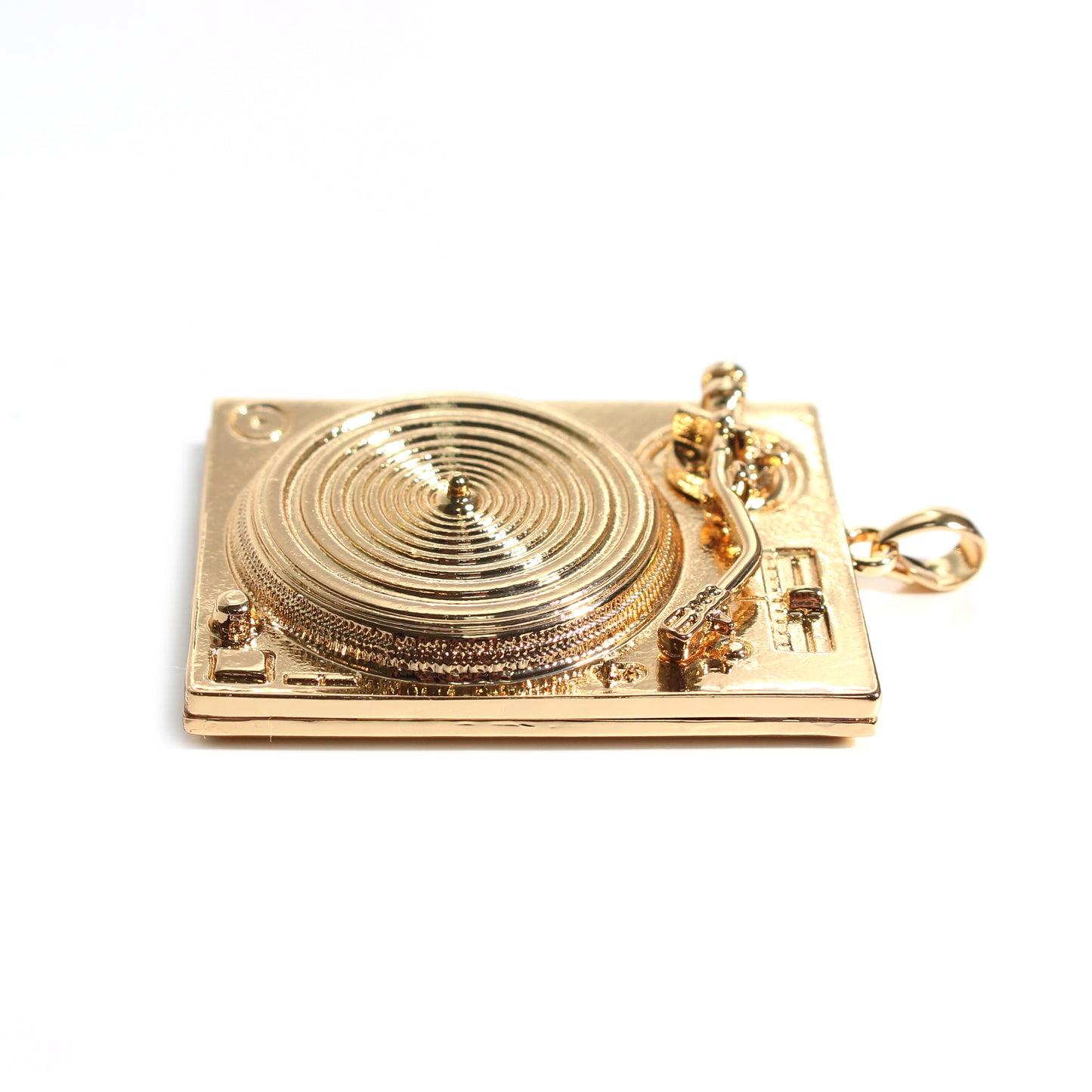 MINIATURE TECHNICS TURNTABLE NECKLACE Miniature turntable necklace