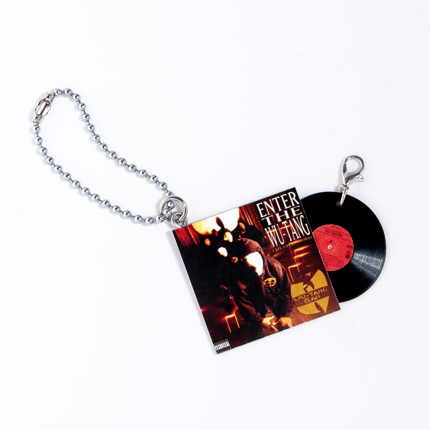 WU TANG CLAN ENTER THE WU TANG [KEY CHAIN ​​HIPHOP RECORD]