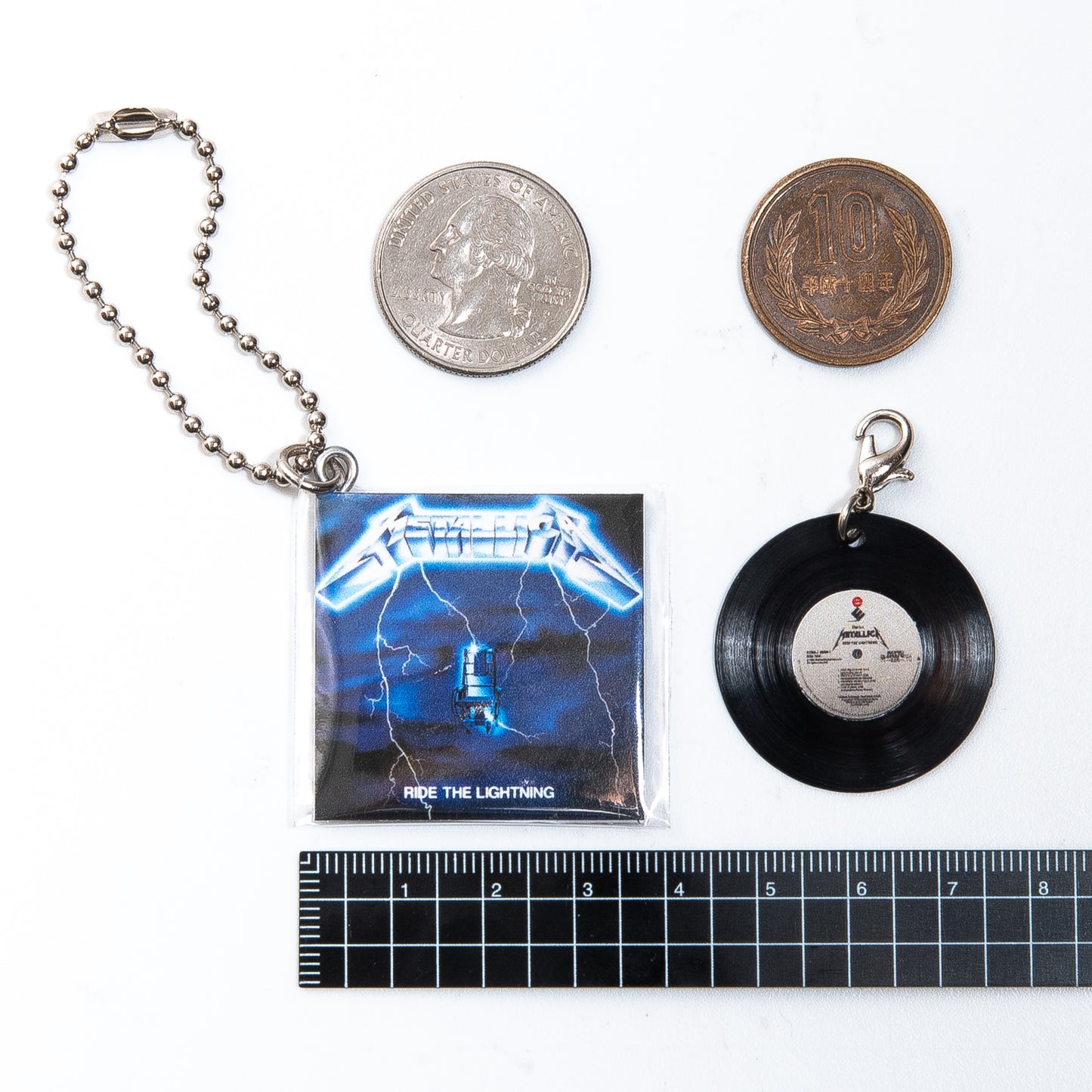 METALLICA RIDE THE LIGHTNING [KEY CHAIN ​​HIPHOP RECORD]