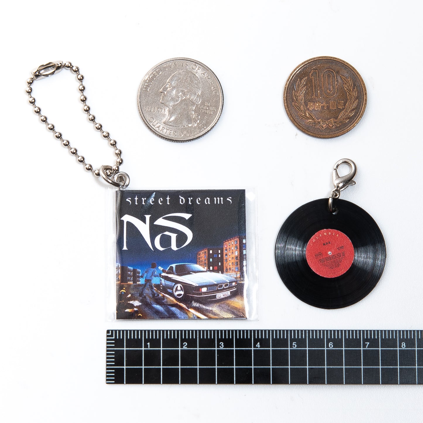 NAS STREET DREAMS [KEY CHAIN ​​HIPHOP RECORD]