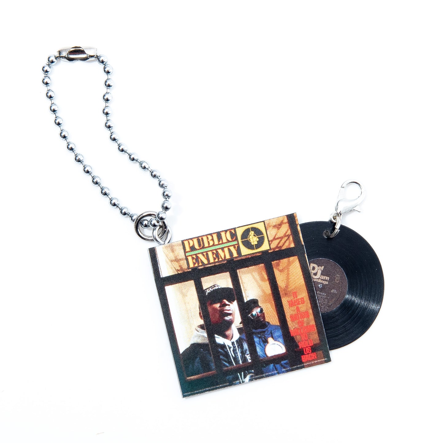 PUBLIC ENEMY IT TAKES A NATION OF MILLIONS TO HOLD US BACK [KEY CHAIN ​​HIPHOP RECORD]