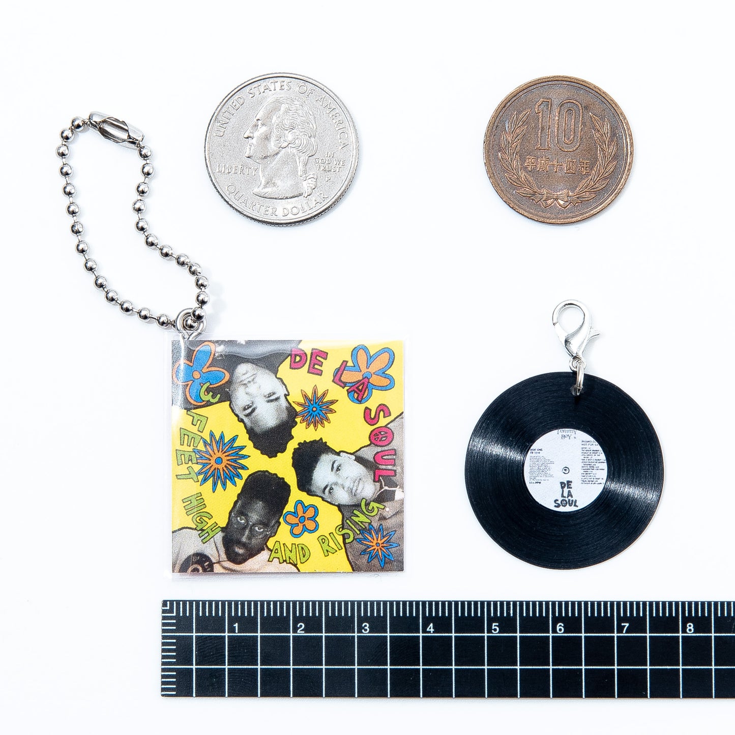 DE LA SOUL 3 FEET HIGH AND RISING [KEY CHAIN ​​HIPHOP RECORD]