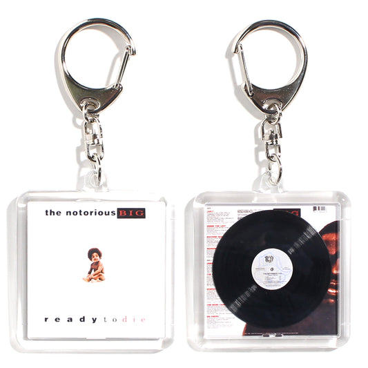 THE NOTORIOUS BIG READY TO DIE【ACRYLIC KEY CHAIN MINIATURE HIPHOP VINYL】