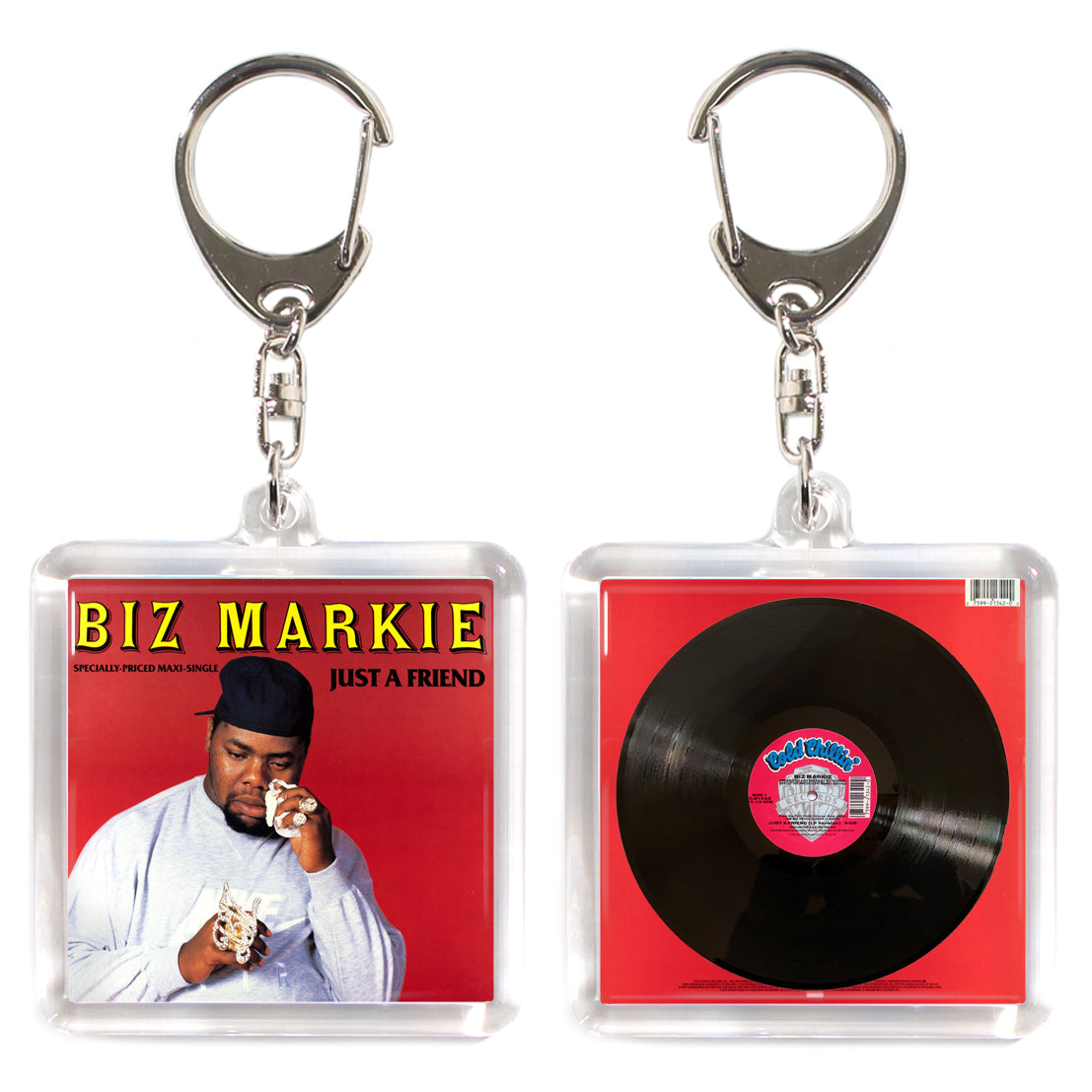 Biz Markie Just a friend 【ACRYLIC KEY CHAIN MINIATURE HIPHOP VINYL】