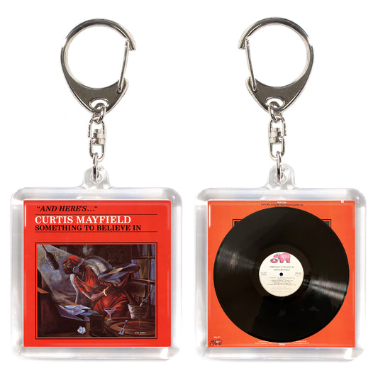 Curtis Mayfield Something to Believe In【ACRYLIC KEY CHAIN ​​MINIATURE SOUL VINYL】