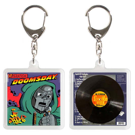 MF Doom Operation: Doomsday【ACRYLIC KEY CHAIN MINIATURE HIPHOP VINYL】