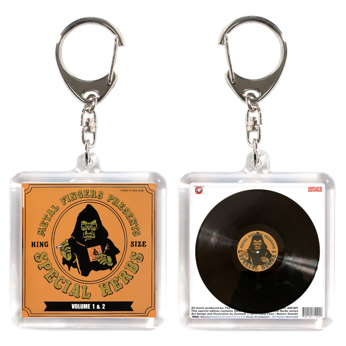 Metal Fingers Special Herbs MF DOOM【ACRYLIC KEY CHAIN MINIATURE HIPHOP VINYL】