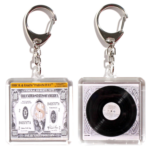 ERICB AND RAKIM PAID IN FULL [ACRYLIC KEY CHAIN ​​MINIATURE HIPHOP VINYL]