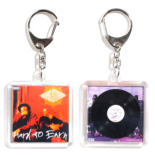 GANGSTARR HARD TO EARN [ACRYLIC KEY CHAIN ​​MINIATURE HIPHOP VINYL]