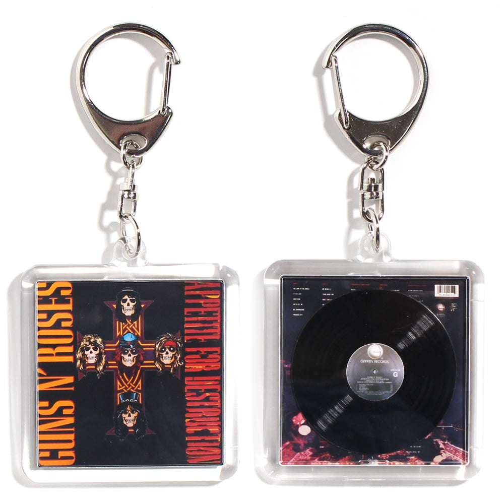 GUNS N ROSES APPETITE FOR DESTRUCTION [ACRYLIC KEY CHAIN ​​MINIATURE HIPHOP VINYL]