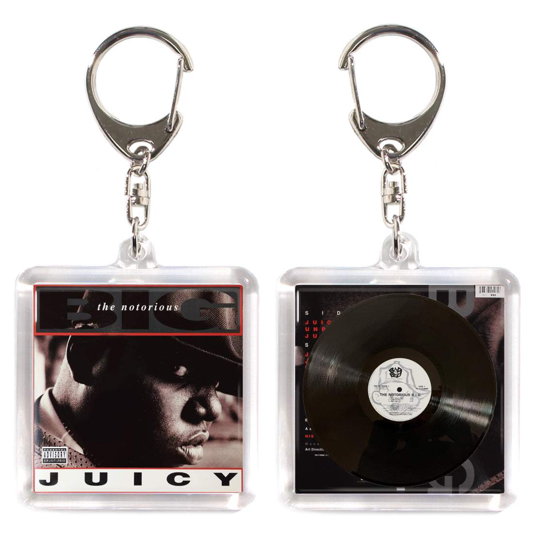 THE NOTORIOUS BIG JUICY [ACRYLIC KEY CHAIN ​​MINIATURE HIPHOP VINYL]