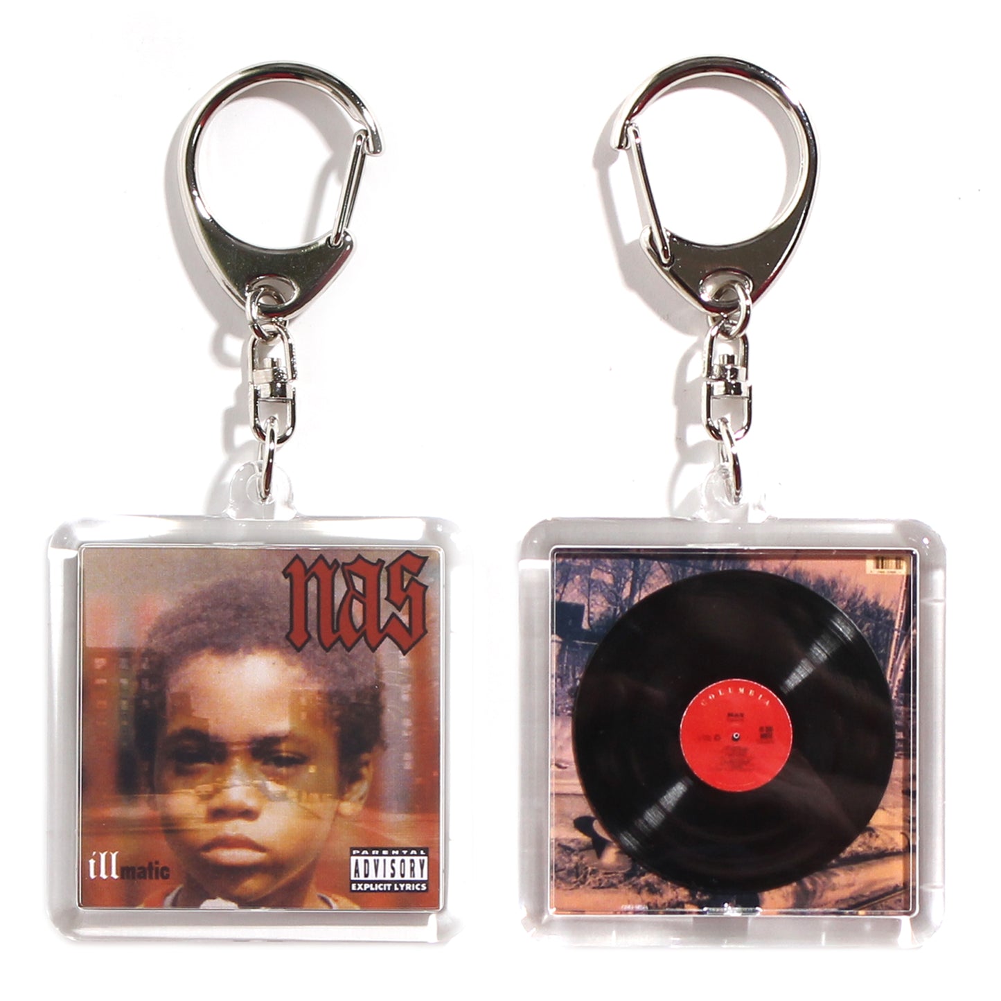 NAS ILLMATIC [ACRYLIC KEY CHAIN ​​MINIATURE HIPHOP VINYL]