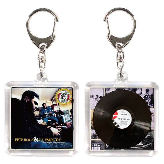 Pete Rock & C.L. Smooth The Main Ingredient 【ACRYLIC KEY CHAIN MINIATURE HIPHOP VINYL】