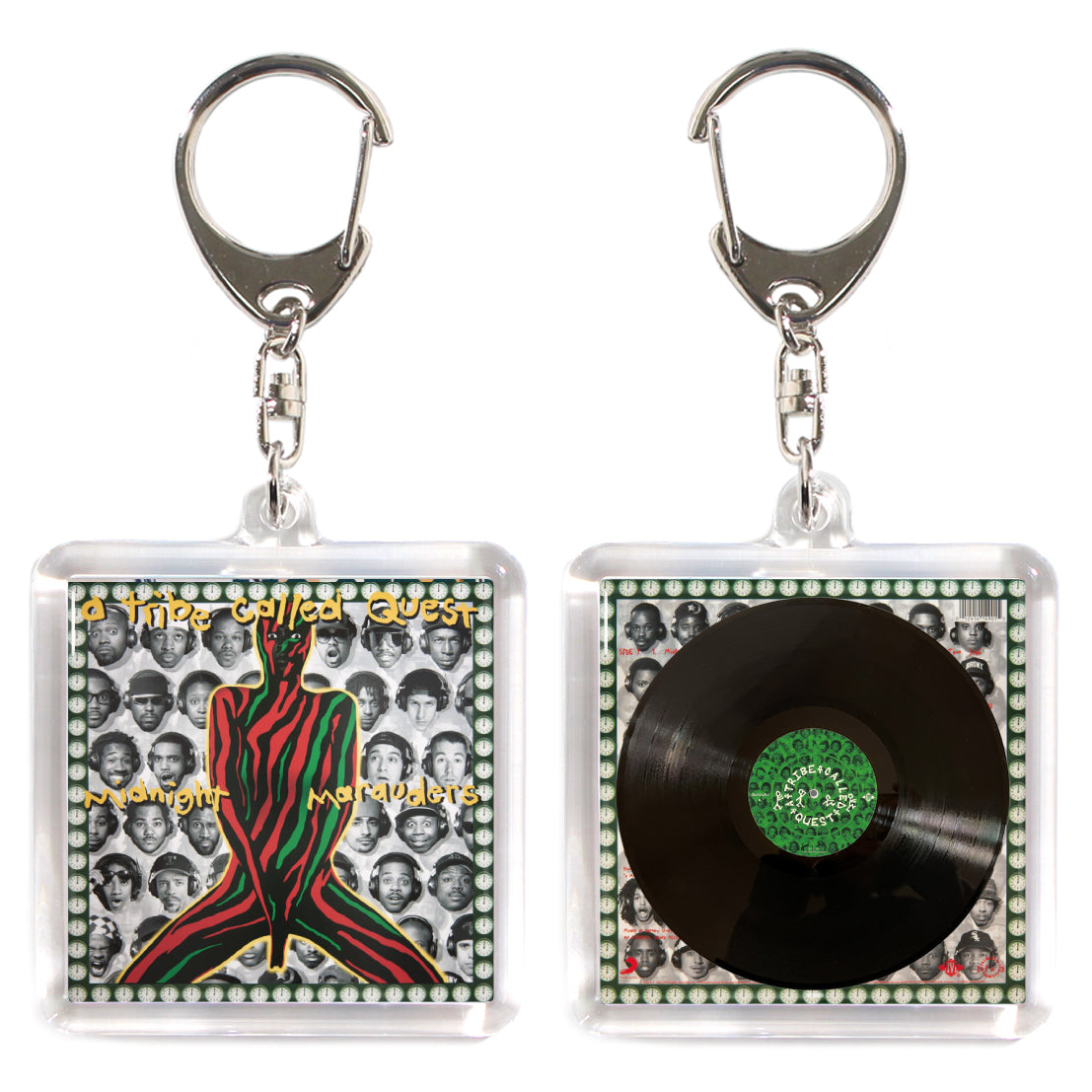 A Tribe Called Quest Midnight Marauders【ACRYLIC KEY CHAIN MINIATURE HIPHOP VINYL】