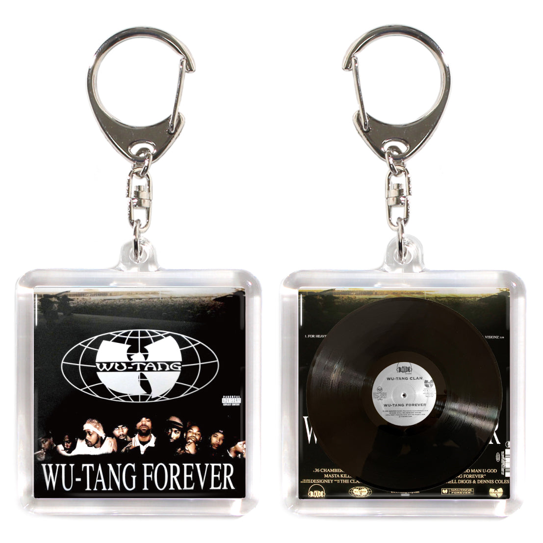 WU TANG CLAN WU TANG FOREVER [ACRYLIC KEY CHAIN ​​MINIATURE HIPHOP VINYL]